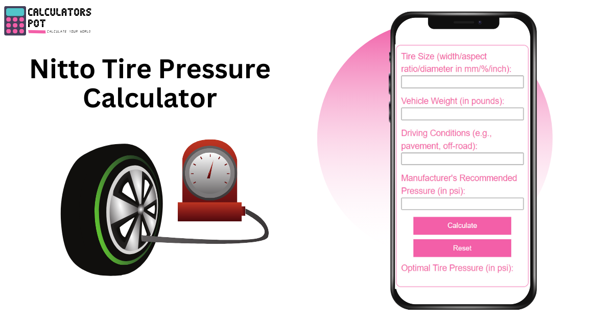 Nitto Tire Pressure Calculator