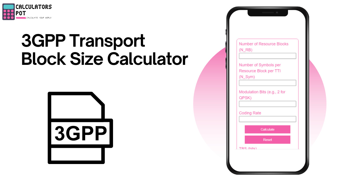 3GPP Transport Block Size Calculator
