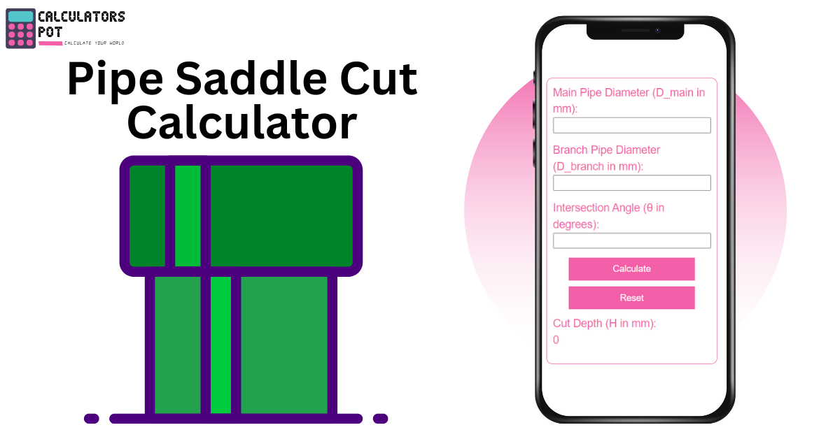 Pipe Saddle Cut Calculator