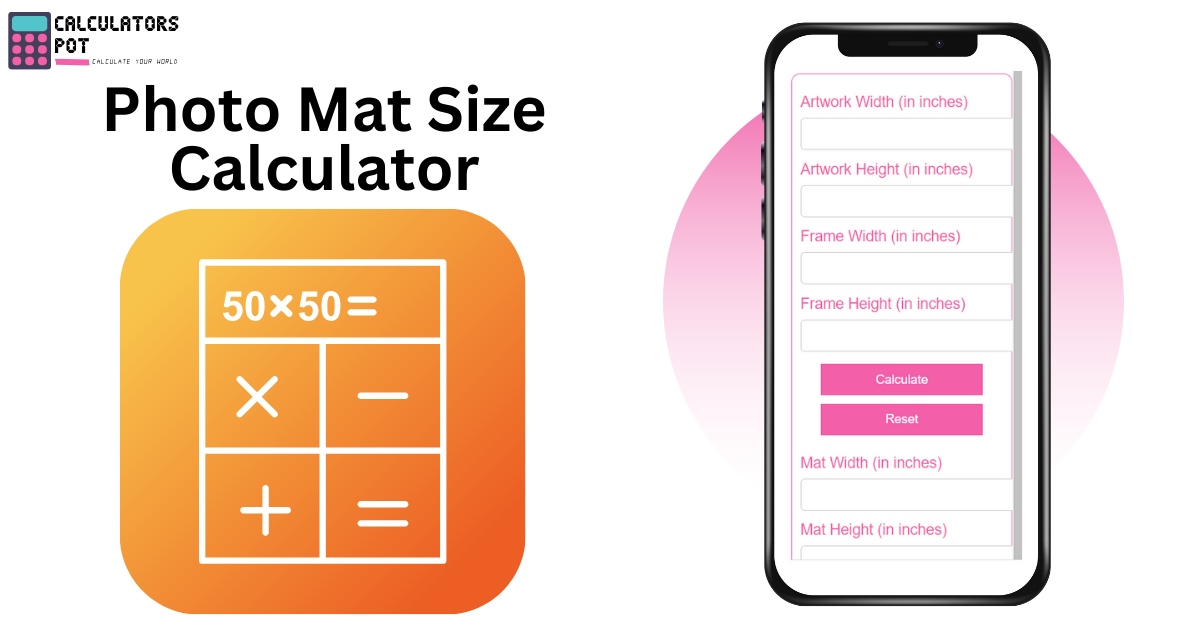 Photo Mat Size Calculator