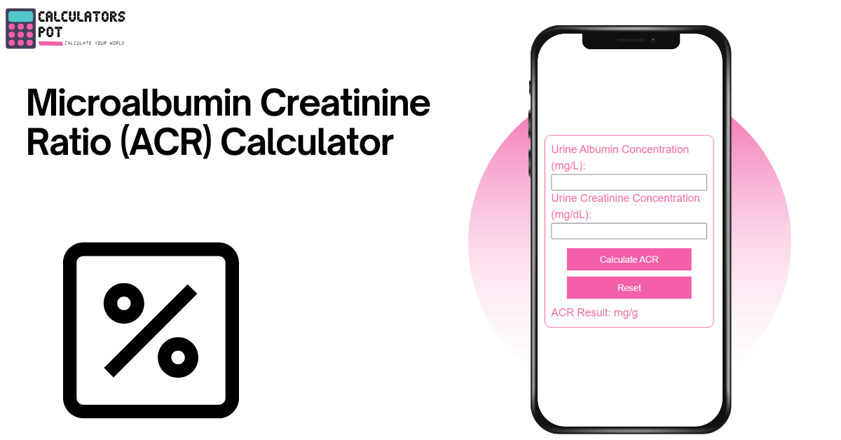 Microalbumin Creatinine Ratio (ACR) Calculator