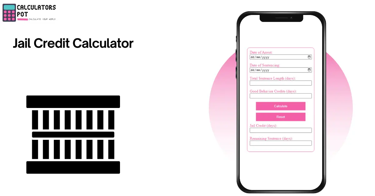 Jail Credit Calculator - CalculatorsPot