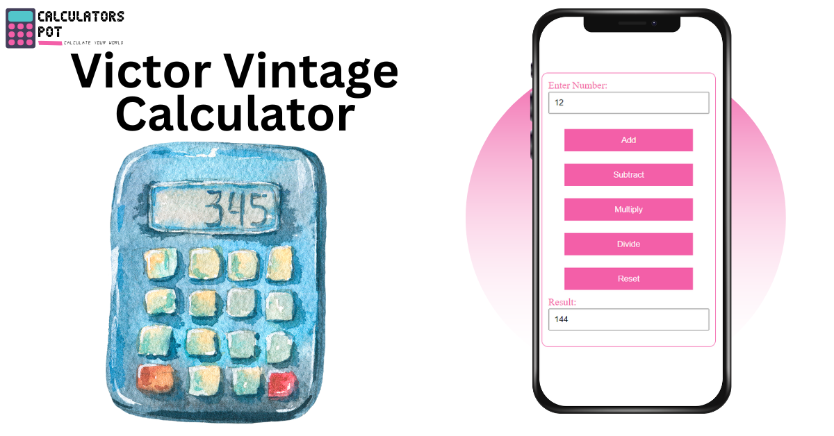 Victor Vintage Calculator