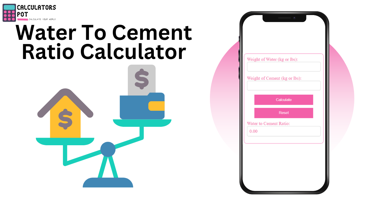 Water To Cement Ratio Calculator