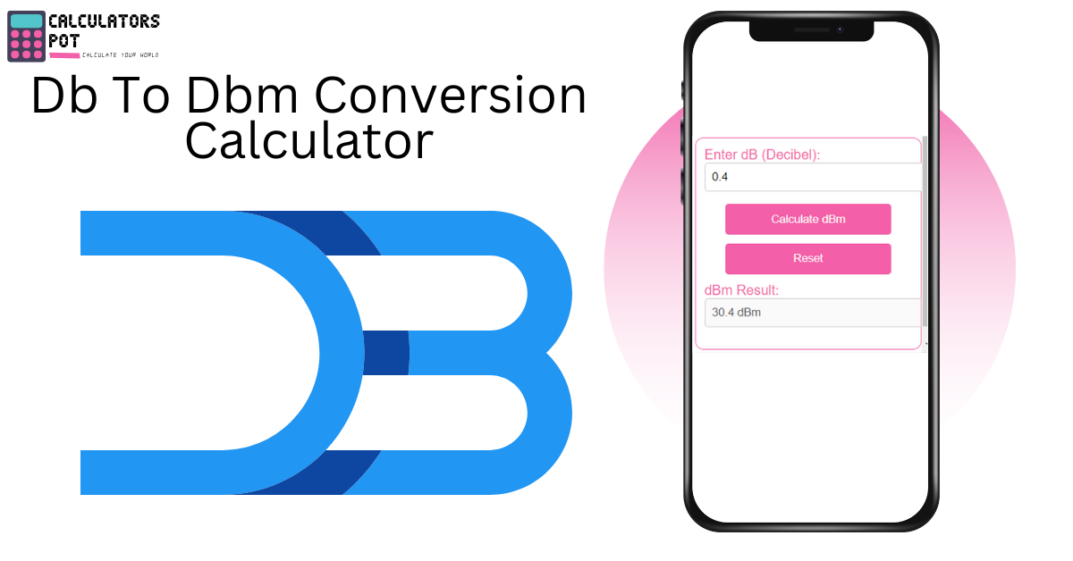Db To Dbm Conversion Calculator