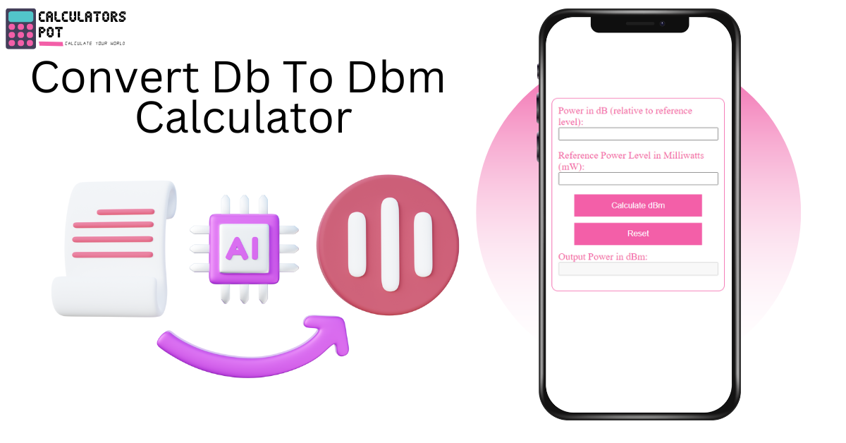 Convert Db To Dbm Calculator