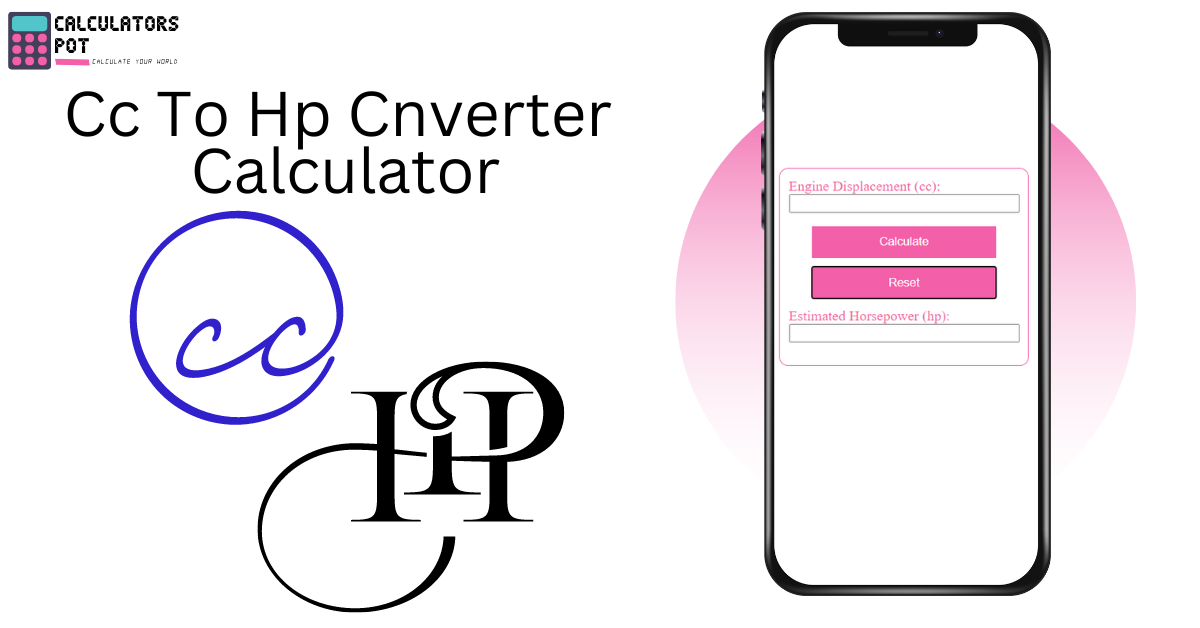 Cc To Hp Cnverter Calculator